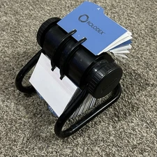 Vintage ROLODEX 1024x Metal Base Rotary Alphabetic Card File 4 x 2.25" Mid Mod