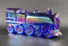 Boyd's Crystal Art Glass Stough Victory 1028 LOCOMOTIVE ENGINE Cobalt Carnival — photo 1
