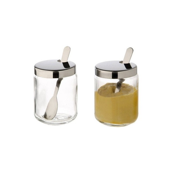 Senftoepfchen APS SenftöPfchen Set Transparent LöFfel Assheuer & Pott 40415-image