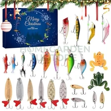 2025 Fishing Advent Calendar for Fishing Lure Advent Calendar 24 Days Christmas