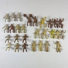Marx Lone Ranger Rodeo 60mm Cowboys Lot of 28 Figures PL—463 Vtg 1952