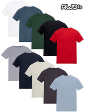 Childs Boys Girls Kids T-Shirt 100 Cotton AWDis Short Sleeve Crew Neck Tee