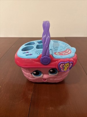 Leap Frog Shapes and Sharing Pink Picnic Basket Toy Working Buttons and Music