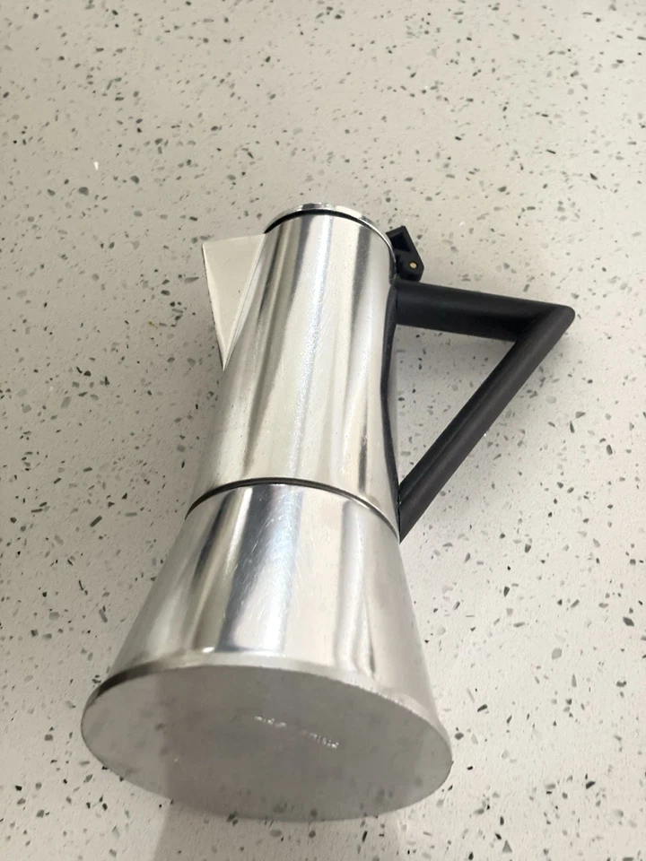 ACCADEMIA LAGOSTINA 6- Tazas Espresso, Olla Moka Hecha en Italia Ettore Sottsass Foto 3 de 4