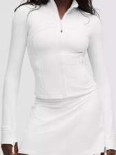LULULEMON DEFINE Cropped Jacket Nulu White 0 2 4 6 8 10 12 14 NWT