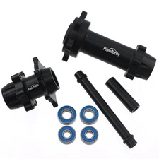 Powerhobby 7075 Aluminum Front & Rear Wheel Hubs Black Losi Promoto MX