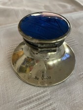 Ink Well Art Deco Silver Plated