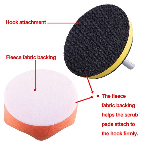 48 Pieces Car Polishing Pad Kit 3 Inch Buffing Pads Sponge Polishing Pads Foa... - Picture 5 of 7