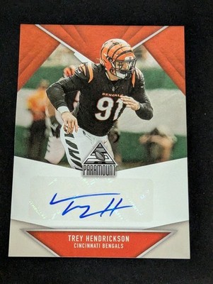TREY HENDRICKSON  2022 Panini Chronicles #PAR-TRH  PARAMOUNT SIGNATURES  Bengals