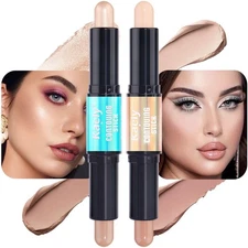 evpct 2in1 Face Shaping  Contouring Stick Cream Contour Concealer Bronzer Sti...