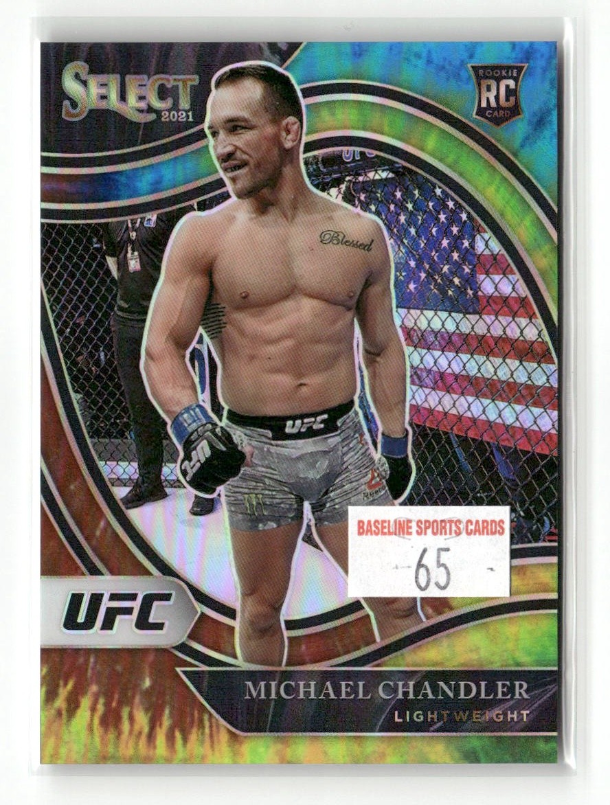 2021 Select UFC #222 Michael Chandler Rookie Tie-Dye Prizm /25