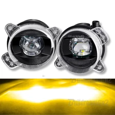 Volkswagen Polo 9N3 Front Fog Light Set LED Yellow 05-09 Lamp Pair Left Right