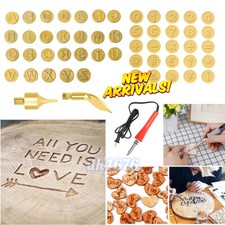 Soldering Iron Head Set Pyrography Marking 26 Numbers Wood Burning Pen Tips Kit