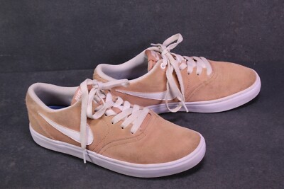 Nike Sneaker SB Check Solar Damen Sportschuhe Gr. 38 Leder altrosa weiß SB1775 