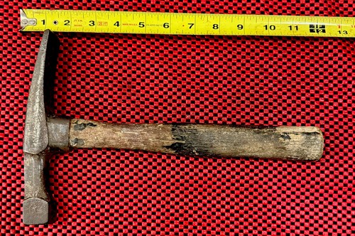 Vintage CRAFTSMAN BRICK STONE MASONRY HAMMER "M" Square Head 11.5” Long N6
