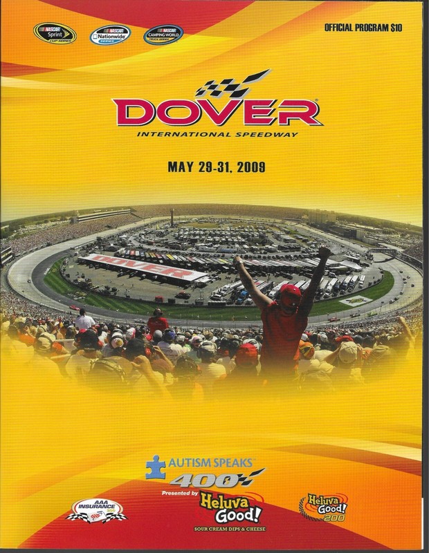 Dover International Speedway 2009 Autism Speaks 400 Program NASCAR