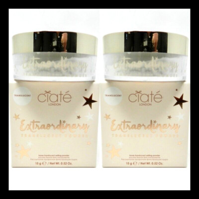 Ciate London Extraordinary Translucent Powder 15g / 0.52 oz Full Size Set of 2