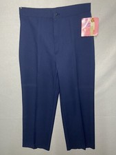 NWT VTG 1981 Levi  s Bend Over Straight Leg Pants Polyester Slacks SZ 18 Made USA