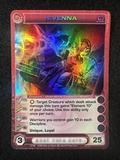 Chaotic TCG Min E 25 Nivenna 11/100 ROTO 1st Ed Super Rare NM/LP