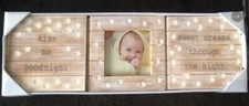 NEW Grasslands Road BABY FRAME PLAQUE 3 PIECE GIFT SET Born in Grace Coll WOOD