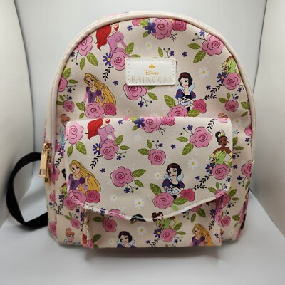 Disney Princess Bioworld Mini Floral Backpack 11''