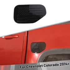 Black Fuel Tank Gas Cap Cover Door Trim For Chevy Colorado/GMC Canyon 2014-2022