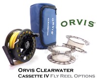 Orvis Clearwater La Casette Fly Reel, Spare Spools & Various Line Loaded Options Orvis Clearwater La Casette Fly Reel, Spare Spools & Various Line Loaded Options