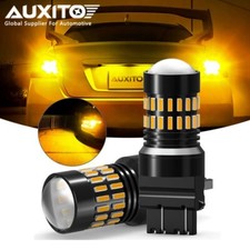 AUXITO 3157 3156 LED Amber Turn Signal DRL Side Marker Light Bulbs 3057 3457 T25