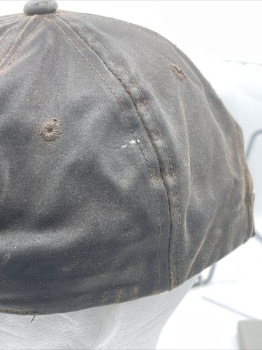 Rare Screamin Eagle Harley Davidson Leather Hat Cap Motorcycle Riding Distressed - Picture 13 of 24