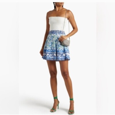 brina mini dress in rose gold Embellished Bandeau A-Line Mini Dress in Gold - 2