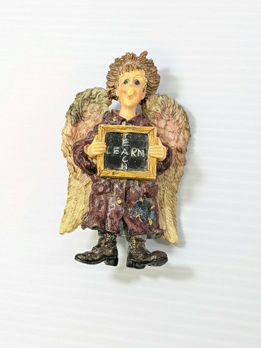 Boyds Bears Teach Learn Teacher Angel Resin Pin Brooch