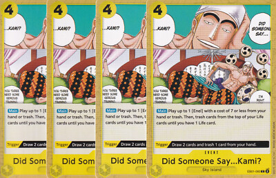 One Piece Did Someone Say...Kami? EB01-060 Eng. (Common) Playset (4x)