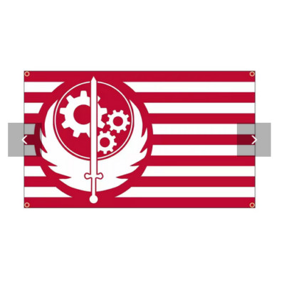 Flagge Stählerne Bruderschaft  Fallout 90x150cm   4 Ösen