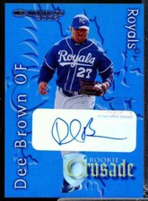 Dee Brown /500 Card 2002 Donruss Rookies Crusade Autographs #RC11 
