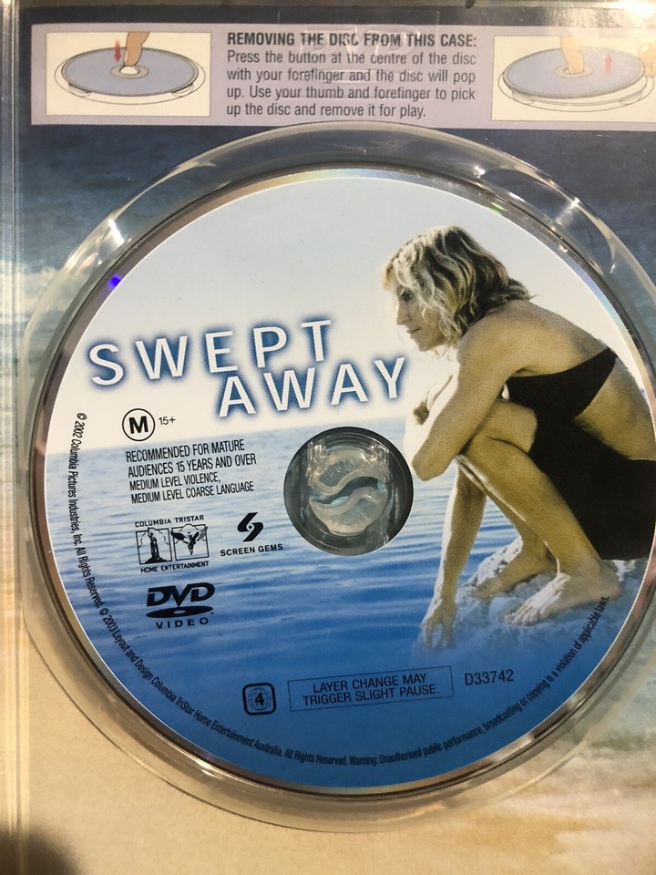 Swept Away (DVD 2002) 🍿 Collectors Edition ( Region 4 ) eBay