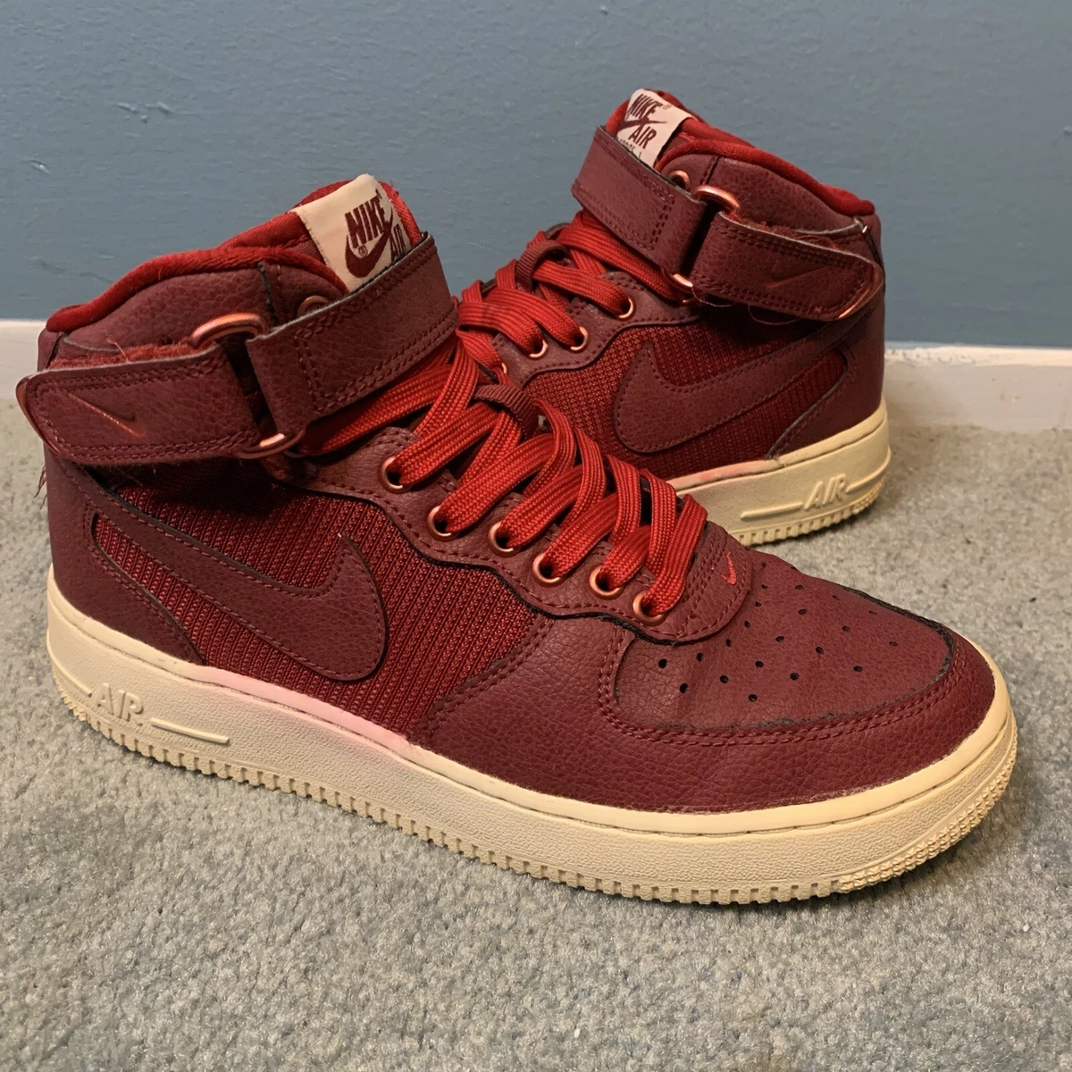 Nike (GS) Air Force 1 LV8 Team Red/Black-White