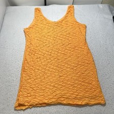 Fashion Nova Women's Plus Size 3X Reanne Textured Mini Dress Orange Sleeveless