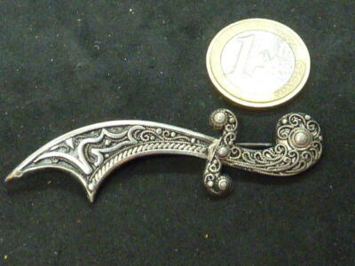 BROCHE ANCIENNE, ARGENT Massif, Filigrane, Fleur De Lys EUR 29,00 - PicClick FR