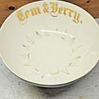 PORCELAIN  PUNCH  BOWL  SET  for  TOM & JERRYS w/ 8 cups — photo 8