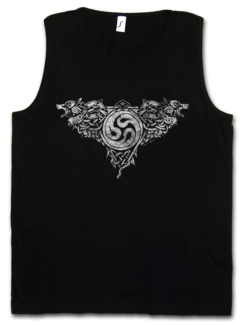 ALTRA GERI AND FREKI II TANK TOP Valhalla vichinghi norvegesi Odino Thor lupi lupi