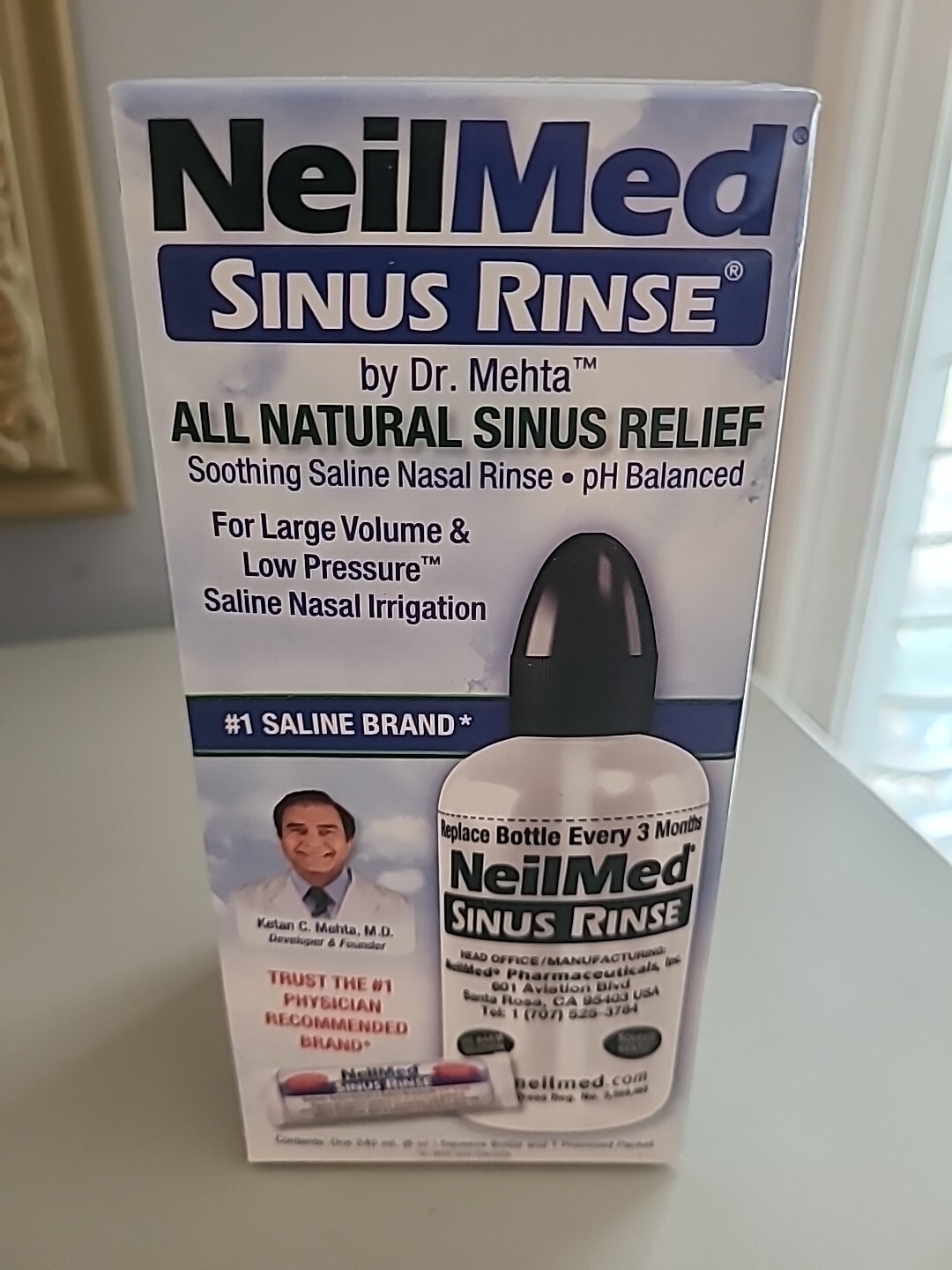 NeilMed Sinus Rinse Squeeze Bottle & Packet Natural Care Brand New Unopened eBay