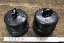 1 von 2 Drehschalter Antik Bakelit Schalter Porzellan Schwarz Siemens Design
