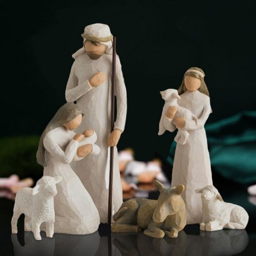 6-piece nativity set Born Scene Willow-Tree figure Y8H4 - Picture 5 of 19