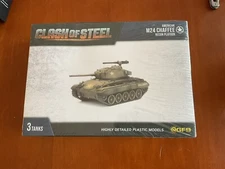 DENTED BOX READ 3 Pack Plastic American M24 Chaffee Recon Platoon Clash of Steel