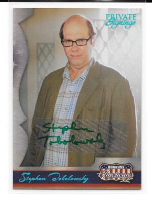 2008 Donruss Americana Stephen Tobolowsky AUTO Signed SP /300 GREEN Spaceballs