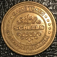 SCHEELS SINCE 1902 BRASS FARGO NORTH DAKOTA ARCADE VIDEO GAME TOKEN-DEC090