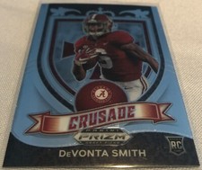 2021 Prizm Draft Football DeVonta Smith Alabama Crimson Tide Crusade rookie #165