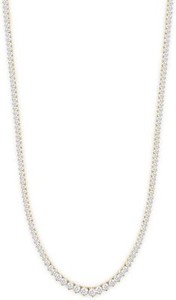 Authentic 5.50Ct Lab Grown Diamond Graduated Statement Collar Tennis 16" Necklace Sterling