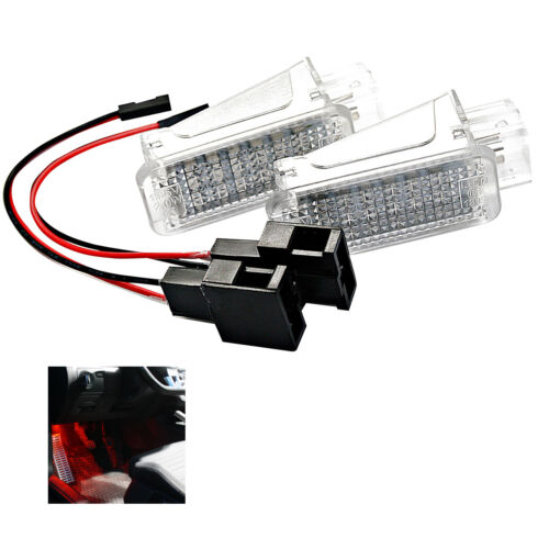2x Convient pour Audi A1 A2 A3 A4 A5 A6 A7 Éclairage de Plancher LED Module Rot - Picture 2 of 6
