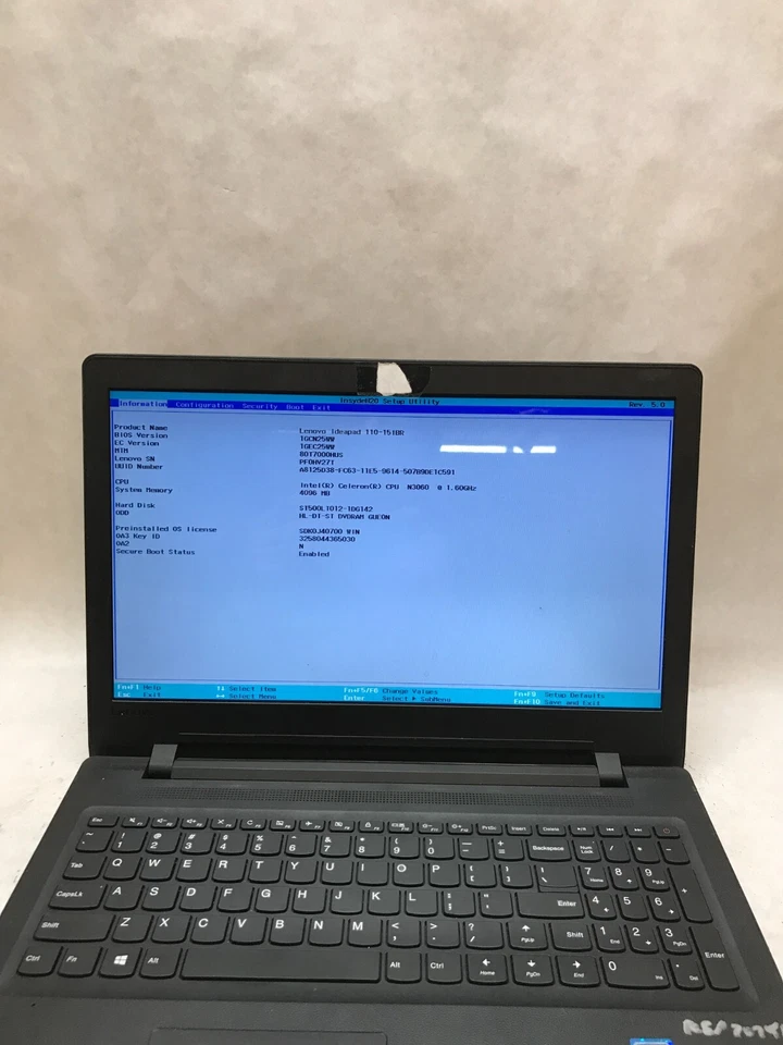 Lenovo IdeaPad 110-15IBR 15" Celeron N3060 1.6GHz 4GB RAM 500GB HDD SIN OS - -DW Foto 2 de 4